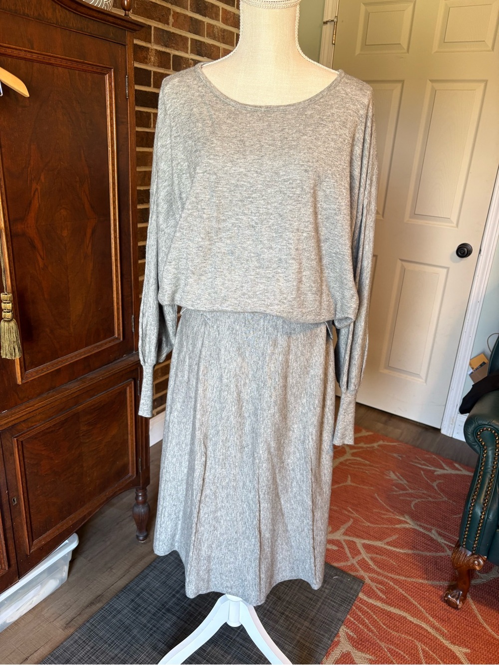 Cato Heather Gray Knit 2 piece dress